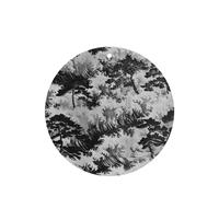 Phayah Ambientador para coche, diseño de árbol en las olas, aroma a lavanda, tarjeta de forma redonda, para colgar, 4 unidades, para cajones de armario de automóviles