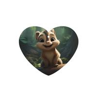 Phayah Ambientador para coche, diseño de ardilla, aroma de lavanda, tarjeta con forma de corazón, para colgar, 4 unidades, para cajones de armario de automóviles