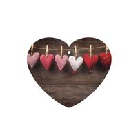 Phayah Ambientador para coche, diseño de corazones de San Valentín, con aroma a lavanda, tarjeta con forma de corazón, para colgar, 4 unidades, para coche, armario, zapatos