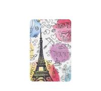 Phayah Ambientador para coche, diseño de la Torre Eiffel, aroma a lavanda, tarjeta rectangular para colgar, tarjeta perfumada, 4 unidades, para coche, armario, cajón, eliminar