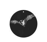 Phayah Ambientador para coche, diseño de murciélagos en el cielo, aroma a lavanda, tarjeta con forma redonda, para colgar, 4 unidades, para cajones de armario de automóviles