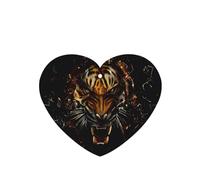 Phayah Ambientador para coche, diseño de tigre feroz, aroma a lavanda, tarjeta con forma de corazón, para colgar, tarjeta perfumada para colgar, 6 unidades, para coche, armario, cajón, eliminar