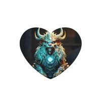 Phayah Ambientador para coche, diseño de vaca barbuda, aroma a lavanda, tarjeta con forma de corazón, para colgar, 4 unidades, para cajones de armario de automóviles