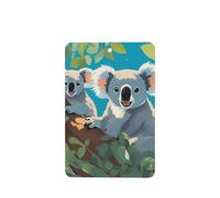 Phayah Ambientador rectangular con aroma a lavanda para coche, diseño de koalas felices, 6 unidades