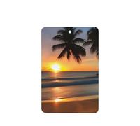 Phayah Ambientador rectangular para coche, con aroma a lavanda, diseño de puesta de sol, para colgar, 6 unidades, para cajones de armario de automóviles