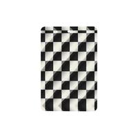 Phayah Ambientador rectangular para coche, con diseño de mosaico blanco y negro, 6 unidades, para cajones de armario de automóviles