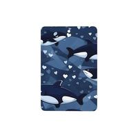 Phayah Ambientador rectangular para coche, diseño de ballena asesina azul, 4 unidades, para cajones de armario de coches