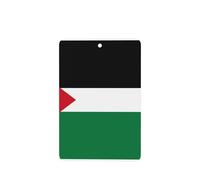 Phayah Ambientador rectangular para coche, diseño de bandera del Estado de Palestina, con aroma a lavanda, 6 unidades, para colgar en el cajón del armario del coche