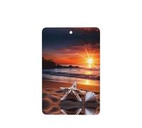 Phayah Ambientador rectangular para coche, diseño de estrella de mar, con aroma a lavanda, para colgar, 6 unidades, para cajones de armario de automóviles