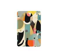 Phayah Ambientador rectangular para coche, diseño de gato de mediados de siglo, con aroma a lavanda, 4 unidades, para cajones de armario de automóviles