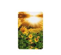 Phayah Ambientador rectangular para coche, diseño de girasoles bajo las nubes, aroma a lavanda, tarjeta perfumada colgante, 4 piezas para coches, armarios, zapatos