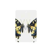 Phayah Ambientador rectangular para coche, diseño de mariposa con cresta de pico, aroma a lavanda, 6 unidades, para cajones de armario de automóviles