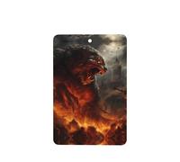 Phayah Ambientador rectangular para coche, diseño de monstruo de batalla con aroma a lavanda, 4 unidades, para cajones de armario de automóviles
