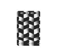 Phayah Ambientador rectangular para coche, diseño de mosaico de ondas, color blanco y negro, 6 unidades, para cajones de armario de automóviles