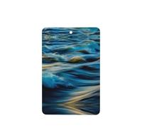 Phayah Ambientador rectangular para coche, diseño de olas del océano, aroma a lavanda, 6 unidades, para coches, armarios, zapatos