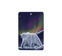 Phayah Ambientador rectangular para coche, diseño de oso polar, con aroma a lavanda, 4 unidades, para coches, armarios, zapatos