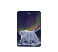 Phayah Ambientador rectangular para coche, diseño de oso polar, con aroma a lavanda, 6 unidades, para coches, armarios, zapatos