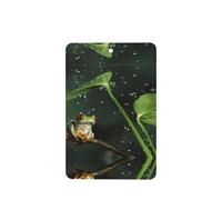 Phayah Ambientador rectangular para coche, diseño de rana de árbol de la paz, aroma a lavanda, tarjeta perfumada colgante, 6 unidades, para coche, armario, cajón, eliminar