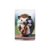 Phayah Ambientador rectangular para coche, diseño de violín, con aroma a lavanda, 4 unidades, para coche, armario, zapatos