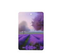 Phayah Ambientador rectangular para colgar en el interior del coche, 4 unidades, diseño de lavanda morada