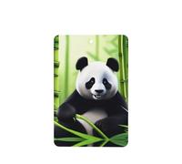 Phayah Ambientador rectangular para colgar en el interior del coche, 4 unidades, diseño de oso panda jugando con agua, aroma a lavanda