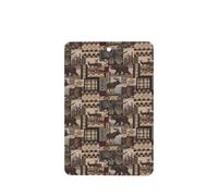 Phayah Ambientador rústico de coche con aroma a lavanda con diseño de oso de cabaña, tarjeta rectangular para colgar, tarjeta perfumada para colgar, 4 piezas para coches, armarios, zapatos