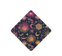 Phayah Ambientadores cuadrados para coche, 4 unidades, con patrón de constelación de estrellas, tabletas de aromaterapia automáticas, tarjeta perfumada para colgar, aroma a lavanda