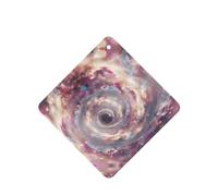 Phayah Ambientadores cuadrados para coche, 4 unidades, con patrón de vórtice cósmico, tabletas de aromaterapia, tarjeta perfumada para colgar, aroma a lavanda