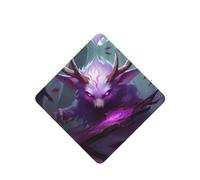 Phayah Ambientadores cuadrados para coche, 4 unidades, diseño de bestia de ojos morados, tabletas de aromaterapia, tarjeta perfumada colgante, aroma a lavanda