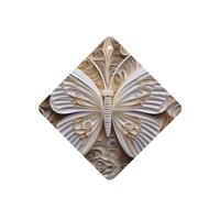 Phayah Ambientadores cuadrados para coche, 4 unidades, diseño de escultura de papel, tabletas de aromaterapia, tarjeta perfumada colgante, aroma a lavanda