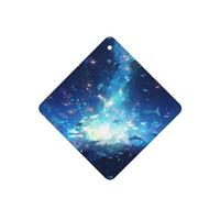 Phayah Ambientadores cuadrados para coche, 4 unidades, diseño de estrellas de fondo marino, tabletas de aromaterapia, tarjeta perfumada para colgar, aroma a lavanda