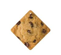 Phayah Ambientadores cuadrados para coche, 4 unidades, diseño de galletas de chocolate, tabletas de aromaterapia, tarjeta perfumada colgante, aroma a lavanda