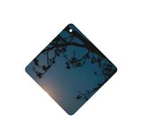 Phayah Ambientadores cuadrados para coche, 4 unidades, diseño de luna llena alto en el cielo, tabletas de aromaterapia automáticas, tarjeta perfumada para colgar, aroma a lavanda