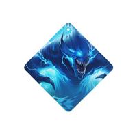 Phayah Ambientadores cuadrados para coche, 4 unidades, diseño de monstruo de ojos azules, tabletas de aromaterapia para colgar, tarjeta perfumada, aroma a lavanda