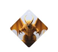 Phayah Ambientadores cuadrados para coche, 4 unidades, diseño de murciélago, colmillo de monstruo, tabletas de aromaterapia automáticas, tarjeta perfumada para colgar, aroma a lavanda