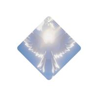 Phayah Ambientadores cuadrados para coche, 4 unidades, diseño de pájaro frente al sol, tabletas de aromaterapia para colgar, tarjeta perfumada, aroma a lavanda