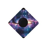 Phayah Ambientadores cuadrados para coche, 4 unidades, diseño de planeta negro, tabletas de aromaterapia, tarjeta perfumada para colgar, aroma a lavanda