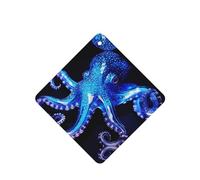 Phayah Ambientadores cuadrados para coche, 4 unidades, diseño de pulpo azul, tabletas de aromaterapia, tarjeta perfumada colgante, aroma a lavanda