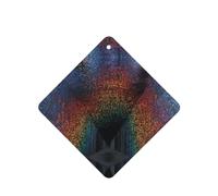 Phayah Ambientadores cuadrados para coche, 4 unidades, diseño holográfico de sueños, tabletas de aromaterapia, tarjeta perfumada colgante, aroma a lavanda