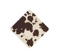 Phayah Ambientadores cuadrados para coche, 6 unidades, con estampado de piel de vaca, tabletas de aromaterapia, tarjeta perfumada para colgar, aroma a lavanda que elimina el olor