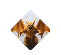 Phayah Ambientadores cuadrados para coche, 6 unidades, diseño de murciélago, colmillo de monstruo, tabletas de aromaterapia automáticas, tarjeta perfumada para colgar, aroma a lavanda