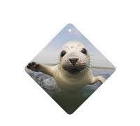 Phayah Ambientadores cuadrados para coche, 6 unidades, diseño de sello de bebé, tabletas de aromaterapia, tarjeta perfumada colgante, aroma a lavanda