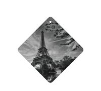 Phayah Ambientadores cuadrados para coche, 6 unidades, diseño de Torre Eiffel, tabletas de aromaterapia, tarjeta perfumada colgante, aroma de lavanda que elimina el olor