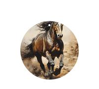 Phayah Ambientadores de coche de forma redonda, 4 unidades, con patrón de caballo occidental, tabletas de aromaterapia para colgar, tarjeta perfumada, aroma a lavanda