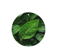 Phayah Ambientadores de coche de forma redonda, 4 unidades, con patrón de naturaleza verde, tabletas de aromaterapia para colgar, tarjeta perfumada, aroma a lavanda