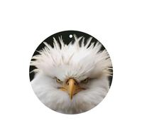 Phayah Ambientadores de coche de forma redonda, 4 unidades, diseño de águila calva, tabletas de aromaterapia automáticas, tarjeta perfumada para colgar, aroma a lavanda