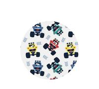 Phayah Ambientadores de coche de forma redonda, 4 unidades, diseño de camiones monstruos, tabletas de aromaterapia automáticas, tarjeta perfumada para colgar, aroma a lavanda