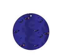 Phayah Ambientadores de coche de forma redonda, 4 unidades, diseño de farol de murciélago, tabletas de aromaterapia, tarjeta perfumada colgante, aroma a lavanda