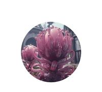Phayah Ambientadores de coche de forma redonda, 4 unidades, diseño de flores moradas y azules, tabletas de aromaterapia automáticas, tarjeta perfumada para colgar, aroma a lavanda