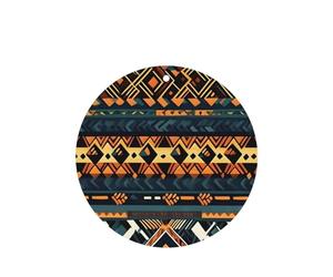 Phayah Ambientadores de coche de forma redonda, 4 unidades, diseño tribal africano, étnico, patrón de textura étnica, tabletas de aromaterapia, tarjeta perfumada colgante, aroma a lavanda